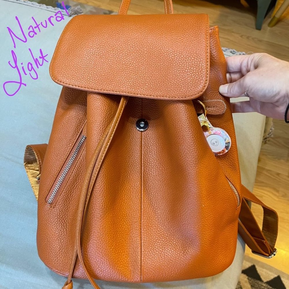 Genuine Leather Backpack Purse for Women,